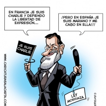 Charlie Hebdo, caricatura digital