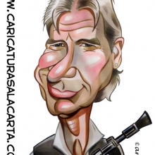 Caricaturas de famosos: Harrison Ford