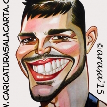 Caricaturas de famosos: Ricky Martin