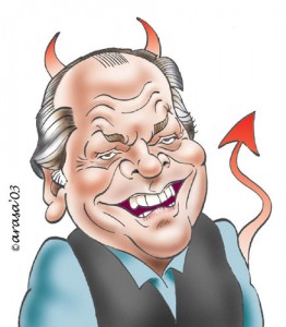 Caricaturas de famosos: Jack Nicholson, digital