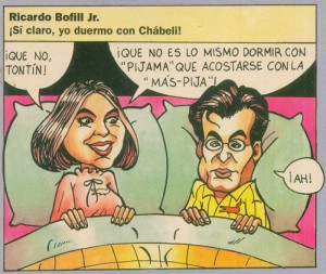 Caricaturas de famosos: Chabeli Iglesias (digital)