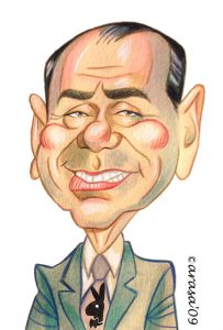 Caricaturas de famosos políticos: Silvio Berlusconi