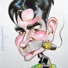 Caricatura de Charlie Sheen
