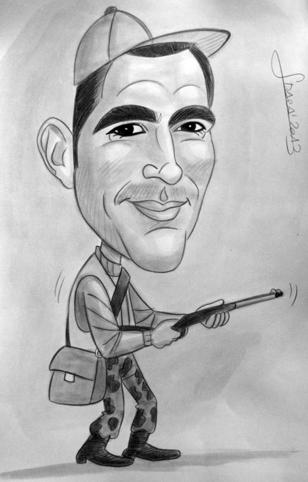 Caricatura de Boda Maria
