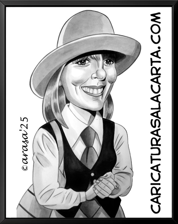 Caricatura de Diane Keaton