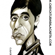 Caricaturas de actores famosos: Al Pacino