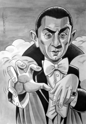 Bela Lugosi es Dracula para Halloween