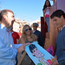 Caricatura acuarela torero