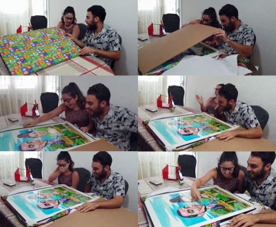Fotos clientes caricaturas regalos. Caricatura acuarela regalo de boda