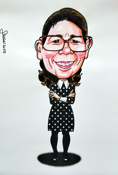 Caricatura de cine para Mercedes: Miércoles