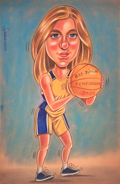 Caricaturas personalizadas al pastel para Aleix y Montse