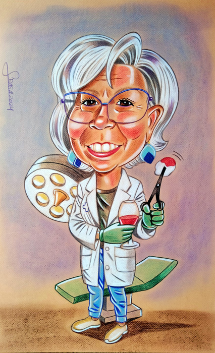 Caricaturas personalizadas al pastel para Hula