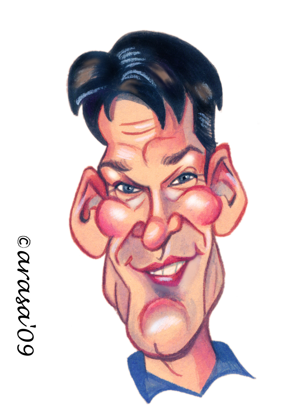 Caricatura de Patrick Swayze