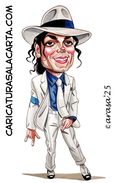 Caricaturas de famosos: Michael Jackson