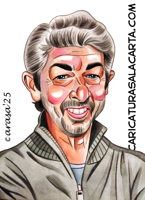 Caricaturas de famosos: Ricardo Darín el Eternauta