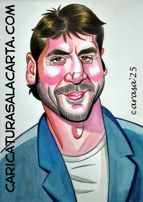 Caricaturas de famosos: Javier Bardem