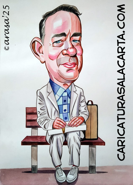 Caricaturas de famosos: Tom Hanks