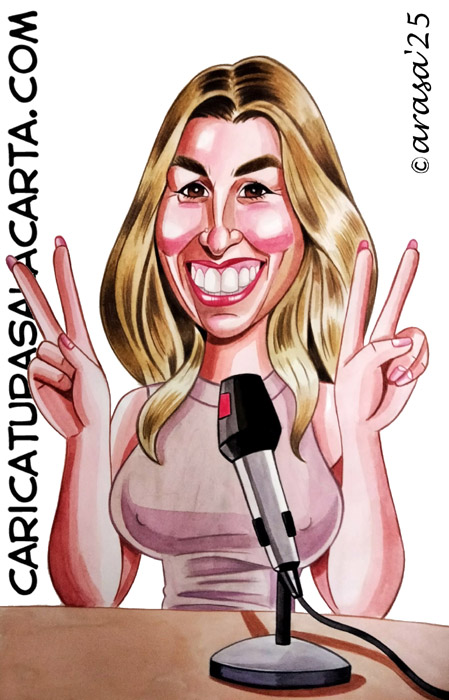 Caricaturas de famosos: Eva Soriano