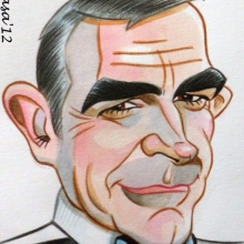 Caricatura de Sean Connery