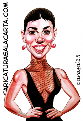 Caricatura de la actriz española Maribel Verdú