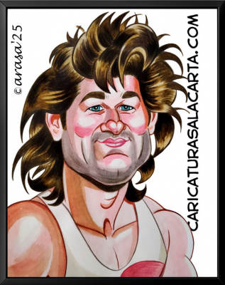 caricaturas-famosos-caricatura-actor-kurt-russell Kurt Russell cumple 75 años