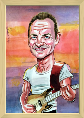 Caricaturas personalizadas. Sting
