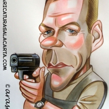 Caricatura de Kiefer Sutherland