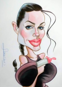 caricatura-famosos-caricatura-lara-croft Caricatura rápida de Angelina Jolie