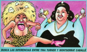 Viñeta ce cómic con tina Turner