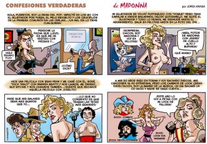 caricaturas-de-famosos-madonna-digital-primera-linea-comic Caricaturas de famosos: Madonna digital para Primera Línea
