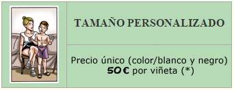Viñetas de cómic con caricaturas
