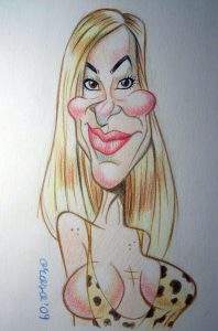Caricatura Ana Obregón 2009