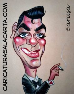 Caricatura de Tony Curtis