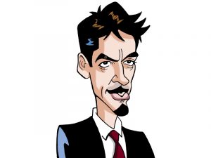 Caricatura digital Robert Downey viñeta