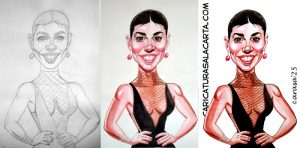 Caricatura de Maribel Verdú