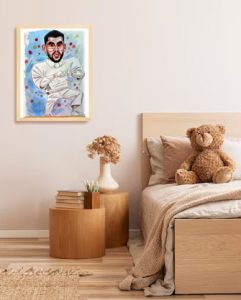 Caricatura artesana como regalo de decoración